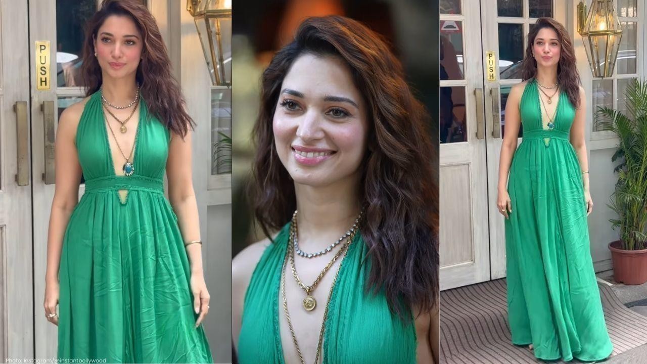 Tamannaah Bhatia stuns in green dress, wows fans online