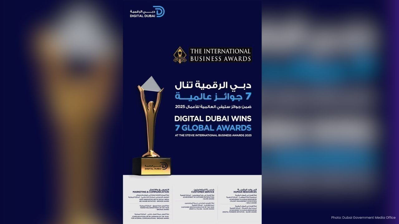 Digital Dubai Wins 7 Stevie Awards for Global Excellence