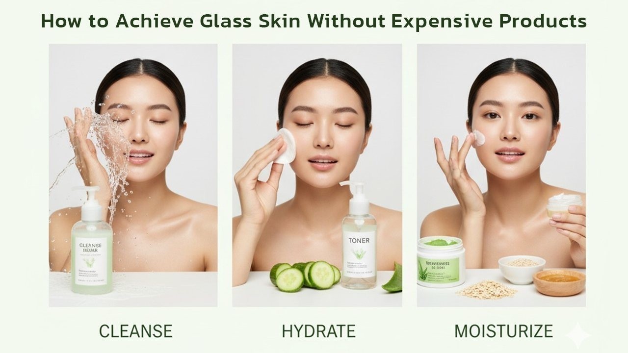 How to Achieve Glass Skin Naturally at Home Without Expensive Products