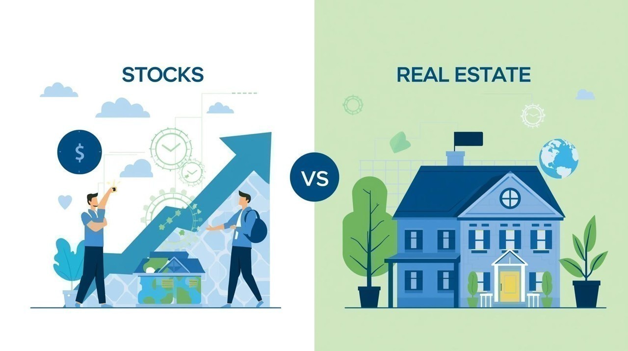 Investing Basics: Stocks vs Real Estate — What Beginners Should Know