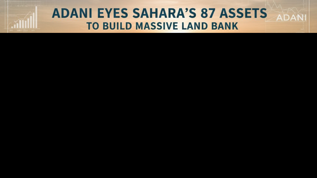 Adani Eyes Sahara’s 87 Assets to Build Massive Land Bank