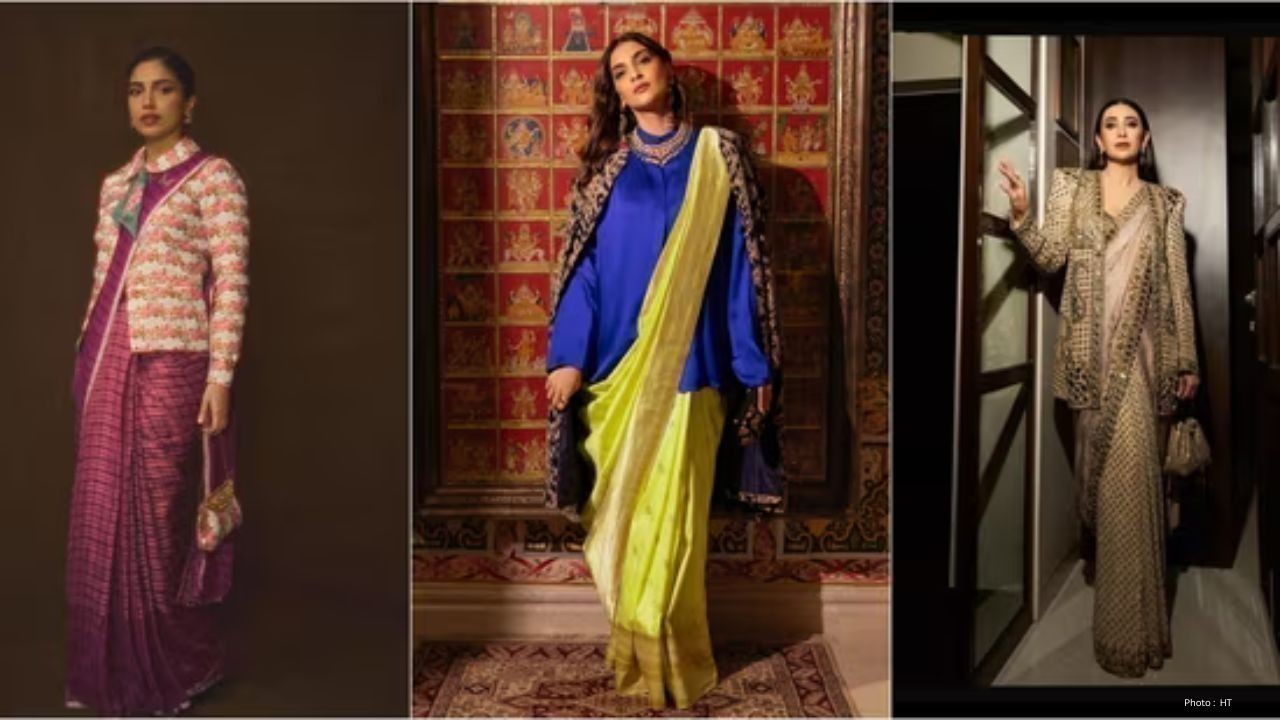 Fashion Experts Say Sarees with Jackets Are the Hottest Wedding Trend This Season