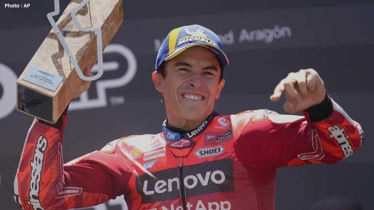Marc Marquez Wins Aragon Race Brothers Lead Ducati Team to Top Spots