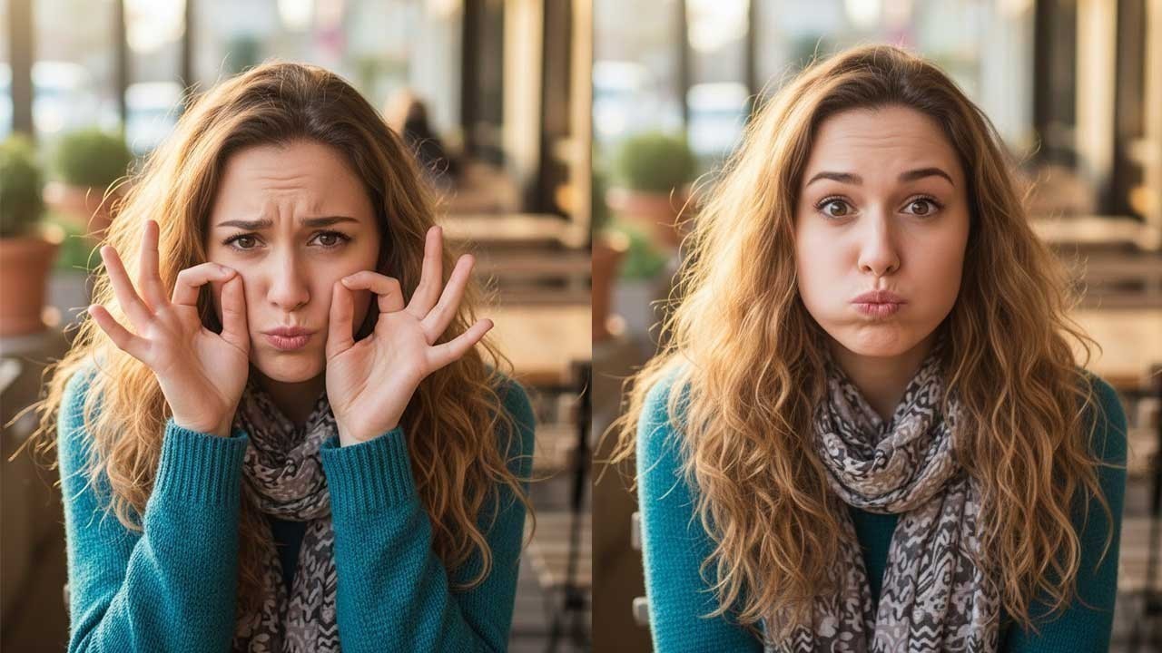 A Quick Facial Yoga Routine for Sharper Cheeks and Jawline