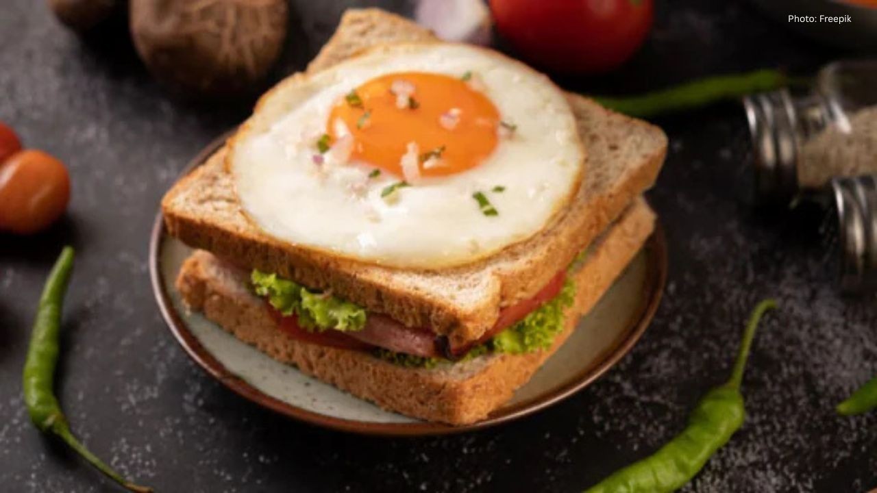 Wholewheat egg sandwich becomes a fast and healthy breakfast choice for busy mornings