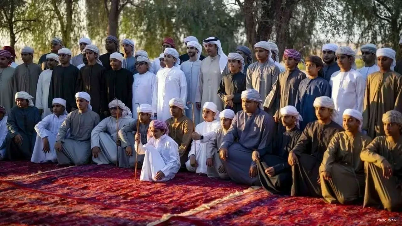 Sheikh Hazza Explores Al Fakhr Winter Camp for Sons of Martyrs