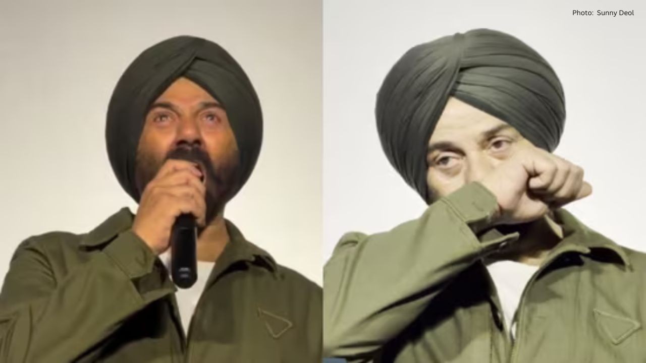 Sunny Deol Holds Back Tears at Border 2 Teaser Launch Following Father Dharmendra’s Passing