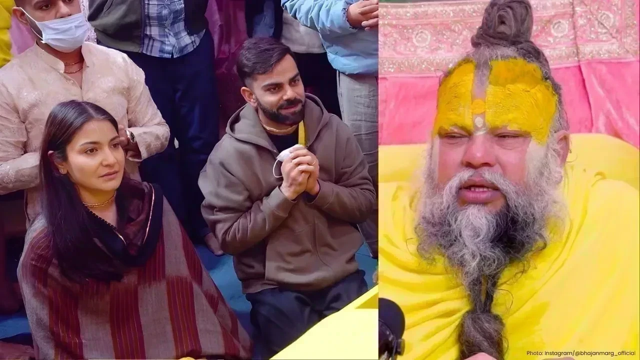 Virat Kohli and Anushka Sharma Seek Blessings from Guru Premanand Maharaj