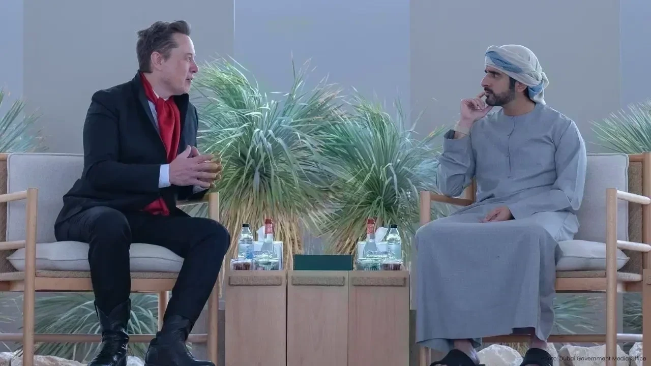 Hamdan bin Mohammed Meets Elon Musk to Boost Tech Ties