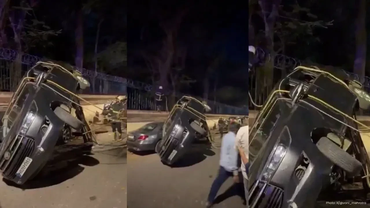 Akshay Kumar’s Security Car Topples After Mumbai Road Accident