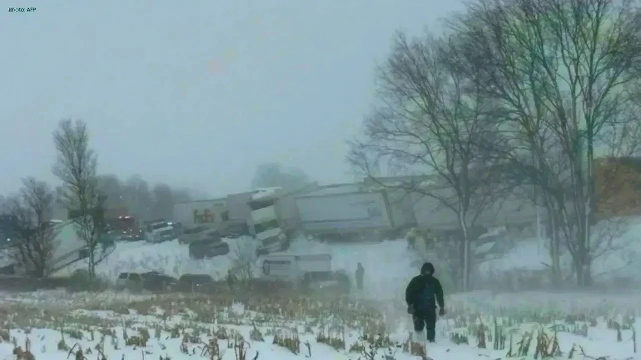 Severe Snowstorm Leads to Massive 100-Vehicle Pileup in Michigan