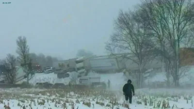 Severe Snowstorm Leads to Massive 100-Vehicle Pileup in Michigan