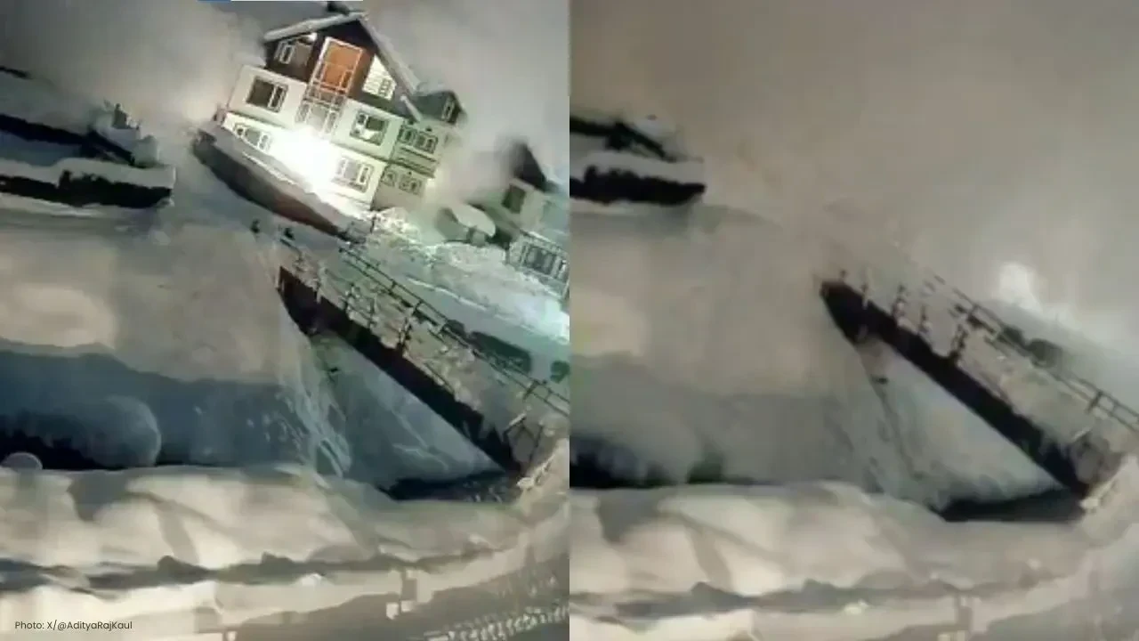 Massive Avalanche Hits Sonamarg, Kashmir; No Casualties Reported