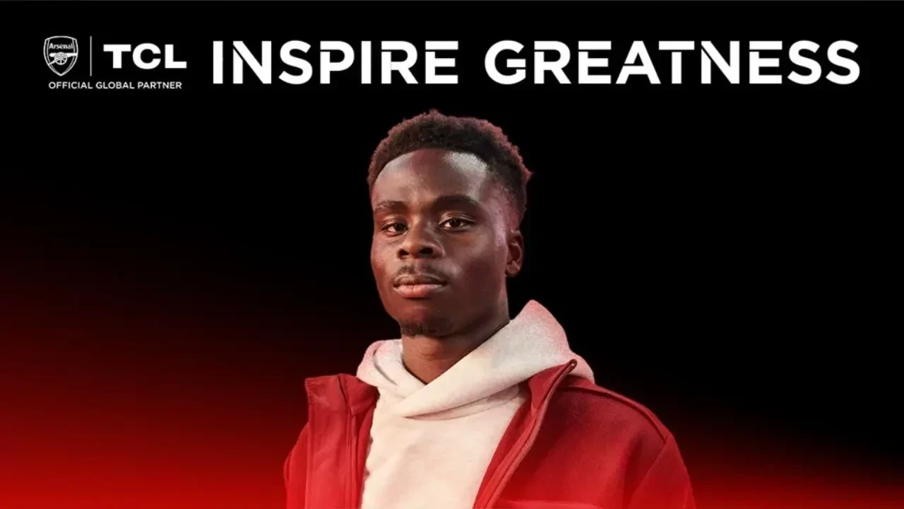 TCL Partners with Arsenal, Names Bukayo Saka as Brand Ambassador