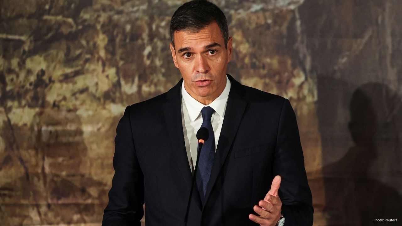 Spain PM Pedro Sanchez Arrives for AI Summit 2026