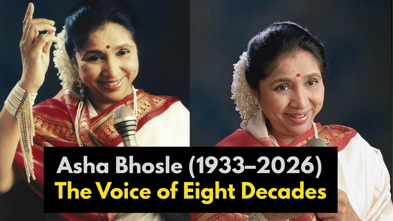 Asha Bhosle Legacy (1933–2026): Iconic Songs, Life Story & 8 Decades of Indian Music