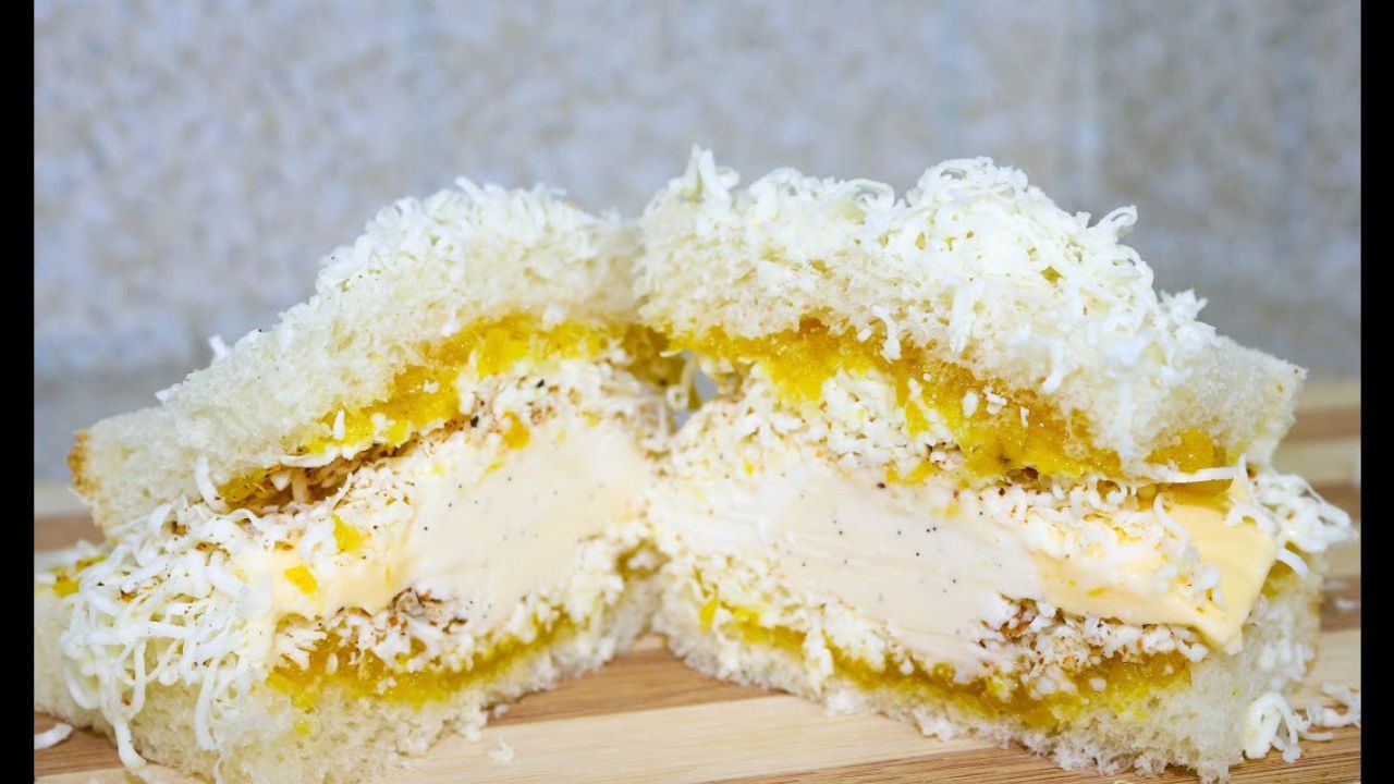 Pineapple Cheese Ice Cream Sandwich